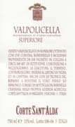 Corte Sant'Alda Valpolicella Superiore Ripasso 2004 Front Label
