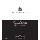 The Colonial Estate Explorateur Shiraz 2006 Front Label
