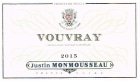 Justin Monmousseau Vouvray Chenin Blanc 2015 Front Label