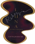 Luna Vineyards Riserva Sangiovese 2002  Front Label