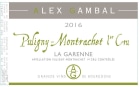 Alex Gambal Puligny-Montrachet La Garenne Premier Cru 2016  Front Label