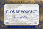 Maison Champy Clos de Vougeot 2005  Front Label