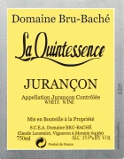 Domaine Bru-Bache La Quintessence White 2014  Front Label