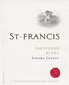 St. Francis Sonoma County Sauvignon Blanc 2018  Front Label