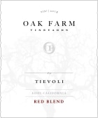 Oak Farm Tievoli Red Blend 2018 Front Label