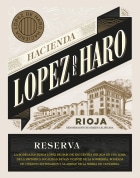 Hacienda Lopez de Haro Reserva 2016  Front Label