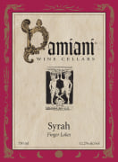 Damiani Wine Cellars Syrah 2012 Front Label