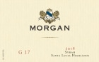 Morgan G17 Syrah 2018  Front Label