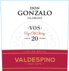 Valdespino Don Gonzalo Oloroso (500ML)  Front Label