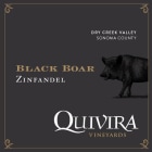 Quivira Black Boar Zinfandel 2018  Front Label