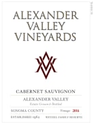 Alexander Valley Vineyards Cabernet Sauvignon (375ML half-bottle) 2016 Front Label