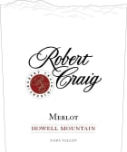 Robert Craig Cellars Howell Mountain Merlot 2017  Front Label