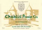 Domaine Gerard Duplessis Chablis Montmains Premier Cru 2021  Front Label