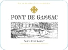 Moulin de Gassac Pays d'Herault Pont de Gassac 2018  Front Label