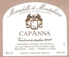 Capanna Moscadello di Montalcino Vendemmia Tardiva 2010  Front Label
