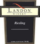 Landon Winery Riesling 2010  Front Label