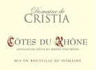 Domaine de Cristia Cotes du Rhone 2017  Front Label