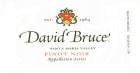 David Bruce Santa Maria Valley Pinot Noir 2010  Front Label