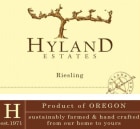 Hyland Estates Willamette Valley Riesling 2012  Front Label