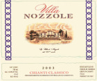 Tenuta di Nozzole Chianti Classico Villa Nozzole 2003  Front Label