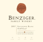 Benziger North Coast Sauvignon Blanc 2017 Front Label