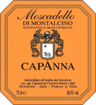 Capanna Moscadello di Montalcino 2012  Front Label