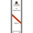 d'Arenberg The Dead Arm Shiraz (stained labels) 1998 Front Label
