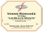 Domaine Jean Grivot Vosne-Romanee Les Beaux Monts Premier Cru 2017  Front Label