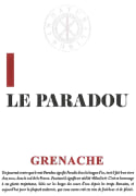 Le Paradou Grenache 2018  Front Label