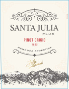Santa Julia Plus Pinot Grigio 2022  Front Label