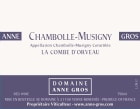 Domaine Anne Gros Chambolle-Musigny La Combe d'Orveau 2019  Front Label