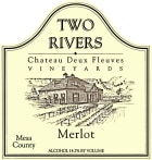 Two Rivers Winery and Chateau Mesa County Deux Fleuves Vineyards Merlot 2014 Front Label