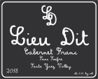 Lieu Dit Sans Soufre Cabernet Franc 2018  Front Label