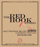 The Red Hook Winery Jamesport Vineyard Sauvignon Blanc 2009 Front Label