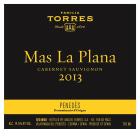 Familia Torres Mas La Plana Cabernet Sauvignon 2013 Front Label