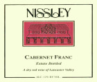 Nissley Vineyards & Winery Estate Cabernet Franc 2009 Front Label