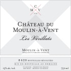 Chateau du Moulin-a-Vent Les Verillats 2020  Front Label