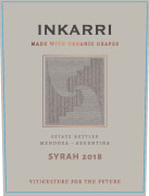 Inkarri by Proviva Estate Syrah 2018  Front Label