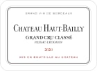 Chateau Haut-Bailly  2020  Front Label