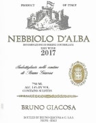 Bruno Giacosa Nebbiolo d'Alba 2017  Front Label
