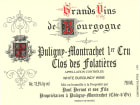 Paul Pernot Puligny-Montrachet Clos des Folatieres Premier Cru 2016 Front Label