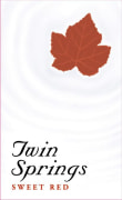 Twin Springs Sweet Red  Front Label