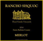Rancho Sisquoc Merlot 2016 Front Label