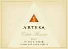 Artesa Reserve Pinot Noir 2014  Front Label