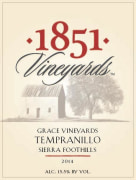 1851 Vineyards Grace Vineyards Tempranillo 2014  Front Label