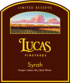 Lucas Vineyards, NY Reserve Syrah 2012  Front Label