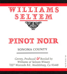 Williams Selyem Sonoma County Pinot Noir 2019  Front Label