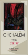 Chehalem Cerise 2008  Front Label