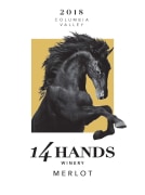 14 Hands Merlot 2018  Front Label