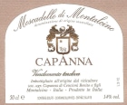 Capanna Moscadello di Montalcino Vendemmia Tardiva 2011  Front Label